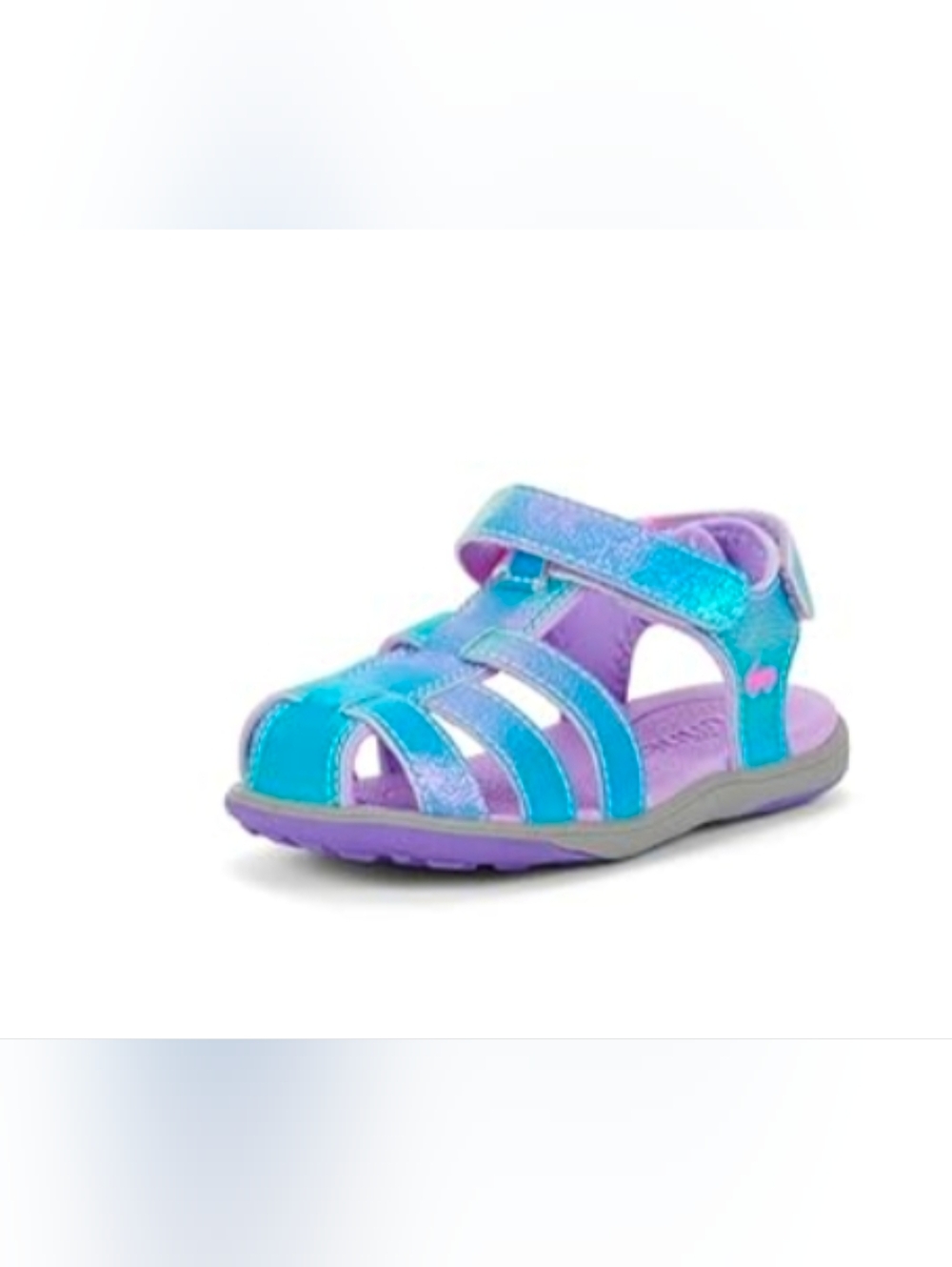 See kai Run Toddler Blue Iridescent  Sandals